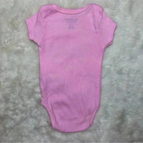 Juicy Couture Diaper Shirt  Onesie Pink Heart / Floral Size 0-3 Months - Picture 11 of 16